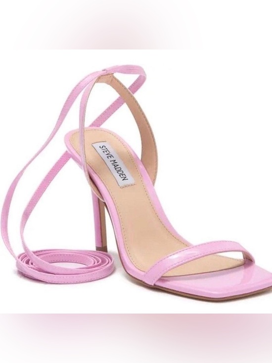 Steve Madden Shoes - Steve Madden Barbie Pale Pink Kyrah Lace Up Sandal Heels